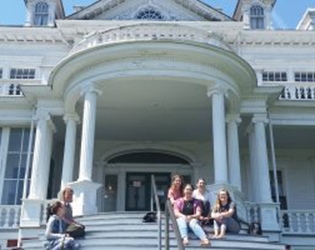 Students in Dr. Waldroup's HON 3515: Museums and Heritage toured the historic Cone Manor on Wednesday, April 20th with National Park Services ranger, Tina White.