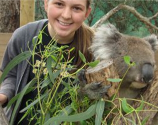 Amanda Bryson with Koala Bear