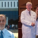 Carson Keller (2013) (photo left) Danielle Russell (2015) (photo right) are shown here in their proudly earned white coats.