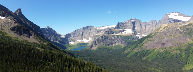 The photo above features Glacier National Park in Montana. Photo by Dr. Heather Waldroup