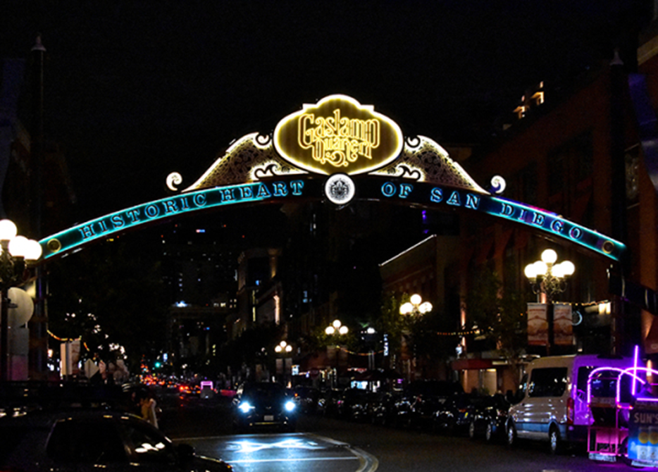 San Diego skyline at night